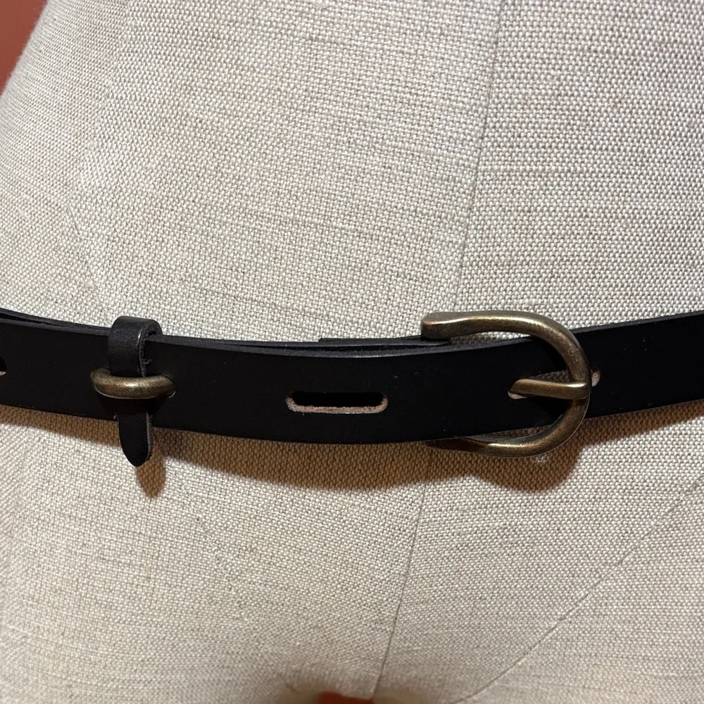 Classic Black Leather Belt